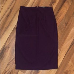 Pencil skirt- deep plum